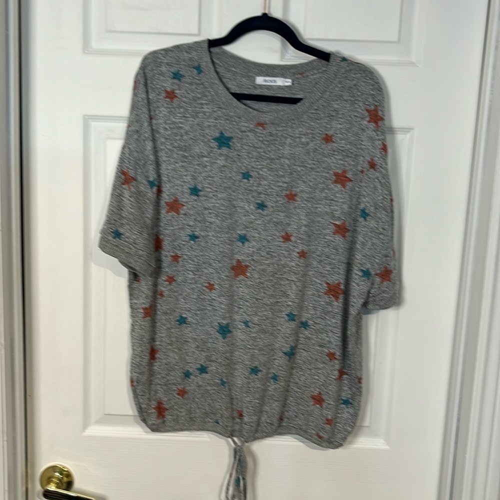 Ricki’s Short Sleeve Thin Knot Top Size X-Large